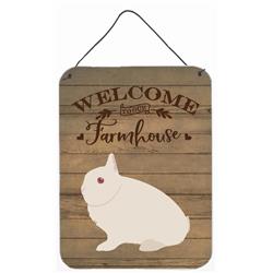 12 x 16 in. Hermelin Rabbit Welcome Wall or Door Hanging Prints