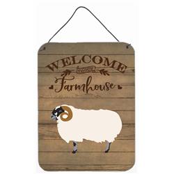 12 x 16 in. Scottish Blackface Sheep Welcome Wall or Door Hanging Prints
