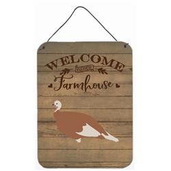 12 x 16 in. Jersey Buff Turkey Hen Welcome Wall or Door Hanging Prints