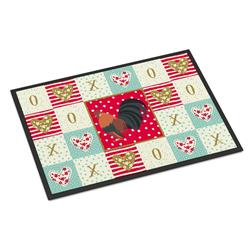 CK5263JMAT 24 x 36 in. Dutch Bantam Chicken Love Indoor or Outdoor Mat