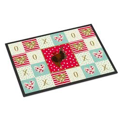CK5269JMAT 24 x 36 in. Malaysian Serama Chicken Love Indoor or Outdoor Mat