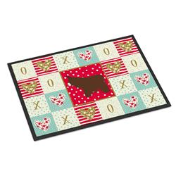 CK5279JMAT 24 x 36 in. Poitou Poiteuin Donkey Love Indoor or Outdoor Mat