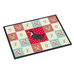 CK5289JMAT 24 x 36 in. Blue Swedish Duck Love Indoor or Outdoor Mat