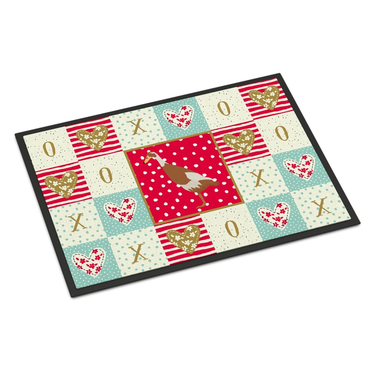 CK5292JMAT 24 x 36 in. Indian Runner Duck Love Indoor or Outdoor Mat
