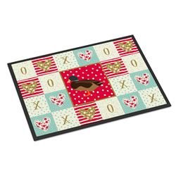 CK5294JMAT 24 x 36 in. Silver Bantam Duck Love Indoor or Outdoor Mat