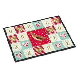 CK5382JMAT 24 x 36 in. Golden Phoenix Quail Love Indoor or Outdoor Mat