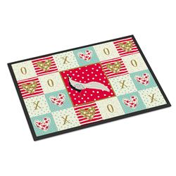 Picture of Carolines Treasures CK5356MAT 18 x 27 in. Silver Pheasant Love Indoor or Outdoor Mat