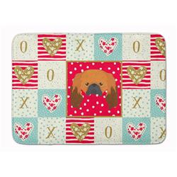 19 x 27 in. Pekingese Love Machine Washable Memory Foam Mat