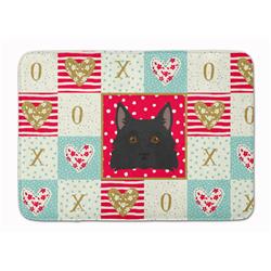 19 x 27 in. Schipperke Love Machine Washable Memory Foam Mat