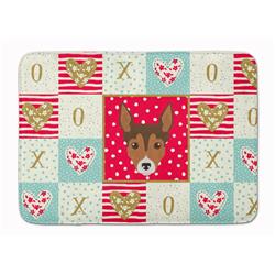 19 x 27 in. Tenterfield Terrier Love Machine Washable Memory Foam Mat