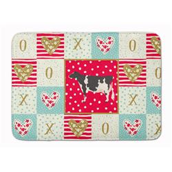 19 x 27 in. Holstein Cow Love Machine Washable Memory Foam Mat