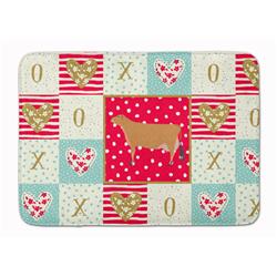 19 x 27 in. Jersey Cow Love Machine Washable Memory Foam Mat
