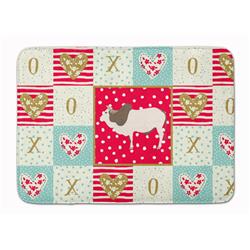 19 x 27 in. Malvi Cow Love Machine Washable Memory Foam Mat