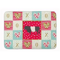 19 x 27 in. Belted Galloway Cow Love Machine Washable Memory Foam Mat
