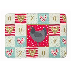 19 x 27 in. Jersey Giant Chicken Love Machine Washable Memory Foam Mat