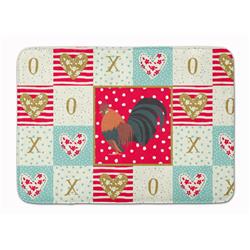 19 x 27 in. Dutch Bantam Chicken Love Machine Washable Memory Foam Mat