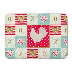 19 x 27 in. Leghorn Chicken Love Machine Washable Memory Foam Mat