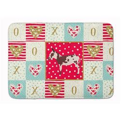 19 x 27 in. American Spotted Donkey Love Machine Washable Memory Foam Mat