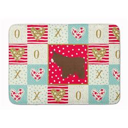 19 x 27 in. Poitou Poiteuin Donkey Love Machine Washable Memory Foam Mat