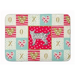 19 x 27 in. Highlander Lynx No.2 Cat Love Machine Washable Memory Foam Mat