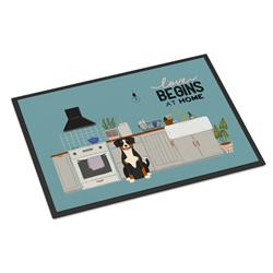 24 x 36 in. Entlebucher Kitchen Scene Indoor or Outdoor Mat