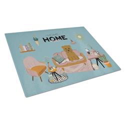 CK7905LCB Tan Glen of Imal Sweet Home Glass Cutting Board - Large