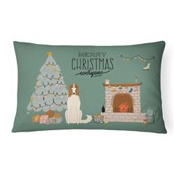 12 x 3 x 16 in. Borzoi Christmas Everyone Canvas Fabric Decorative Pillow