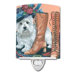 6 x 4 in. Westie in Moms Closet Ceramic Night Light