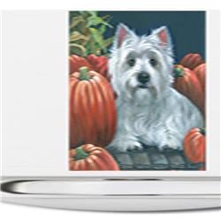 6 x 4 in. Westie Pumpkins Ceramic Night Light