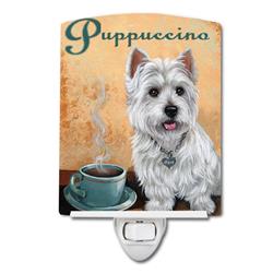 6 x 4 in. Westie Puppuccino Ceramic Night Light
