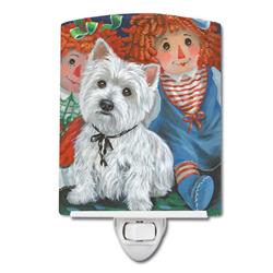 6 x 4 in. Westie Ragdoll Ceramic Night Light