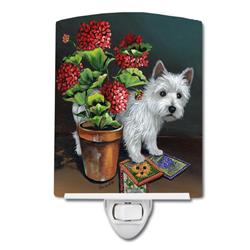 6 x 4 in. Westie Seedlings Ceramic Night Light