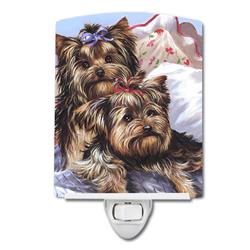 6 x 4 in. Yorkie Bed Bugs Ceramic Night Light