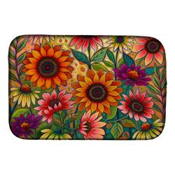 Picture of Carolines Treasures PPD3014DDM 14 x 21 in. Fall Sunflower Surprise Dish Drying Mat