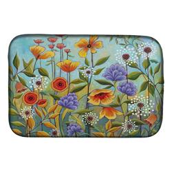 Picture of Carolines Treasures PPD3016DDM 14 x 21 in. Fresh Air Flowers Dish Drying Mat