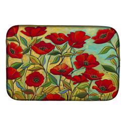 Picture of Carolines Treasures PPD3020DDM 14 x 21 in. Poppy Garden Flowers Dish Drying Mat