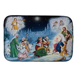 Picture of Carolines Treasures PJH3005DDM 14 x 21 in. Nativity Born in Bethlehem Dish Drying Mat