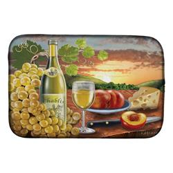 Picture of Carolines Treasures PRS4028DDM 14 x 21 in. Chablis, Peach, Wine & Cheese Dish Drying Mat