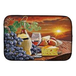Picture of Carolines Treasures PRS4029DDM 14 x 21 in. Chianti, Pears, Wine & Cheese Dish Drying Mat