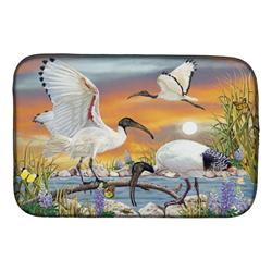 Picture of Carolines Treasures PRS4035DDM 14 x 21 in. Sacred Ibis Dish Drying Mat