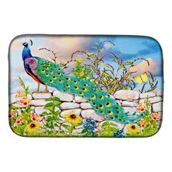 Picture of Carolines Treasures PRS4040DDM 14 x 21 in. Proud Peacock Dish Drying Mat