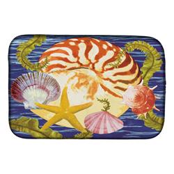 Picture of Carolines Treasures PRS4044DDM 14 x 21 in. Nautilus & Gulf & Sundial Dish Drying Mat