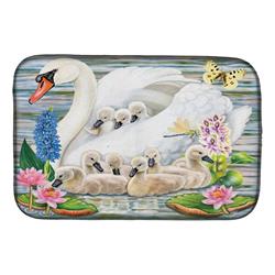 Picture of Carolines Treasures PRS4045DDM 14 x 21 in. Mother Swan Dish Drying Mat