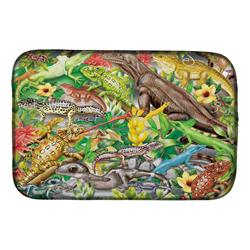 Picture of Carolines Treasures PRS4047DDM 14 x 21 in. Lizard Jungle Dish Drying Mat