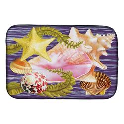 Picture of Carolines Treasures PRS4058DDM 14 x 21 in. Conch & Starfish Dish Drying Mat