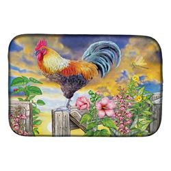 Picture of Carolines Treasures PRS4063DDM 14 x 21 in. Rooster Barnyard Morning Dish Drying Mat