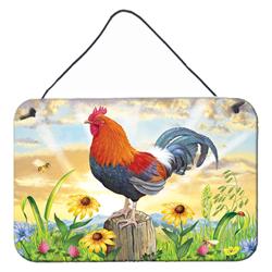 8 x 12 in. Rooster At Dawn Wall or Door Hanging Prints