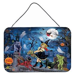 8 x 12 in. Littlest Witchs Halloween Party Wall or Door Hanging Prints