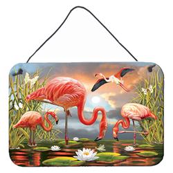 8 x 12 in. Flamingos Wall or Door Hanging Prints