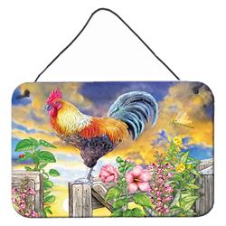 8 x 12 in. Rooster Barnyard Morning Wall or Door Hanging Prints
